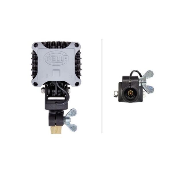 LED-Arbeitsscheinwerfer 3.000 Lumen 12/24V – Breiter Lichtkegel, Stangen-/Rohrbefestigung – HELLA – Bild 2