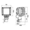 LED-Arbeitsscheinwerfer 3.000 Lumen 12/24V – Breiter Lichtkegel, Stangen-/Rohrbefestigung – HELLA – Bild 3