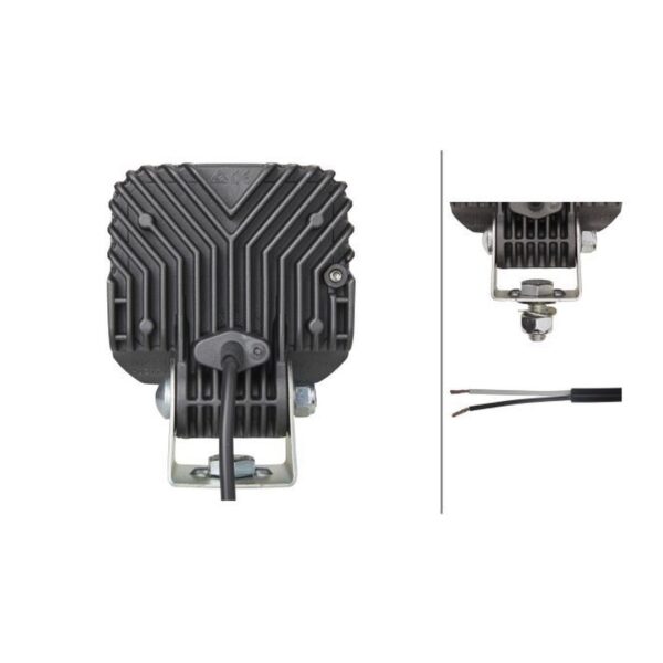Faro da Lavoro LED 1.200 Lumen 12/24V – Fascio Lungo Raggio, Montaggio a staffa – HELLA – foto 2