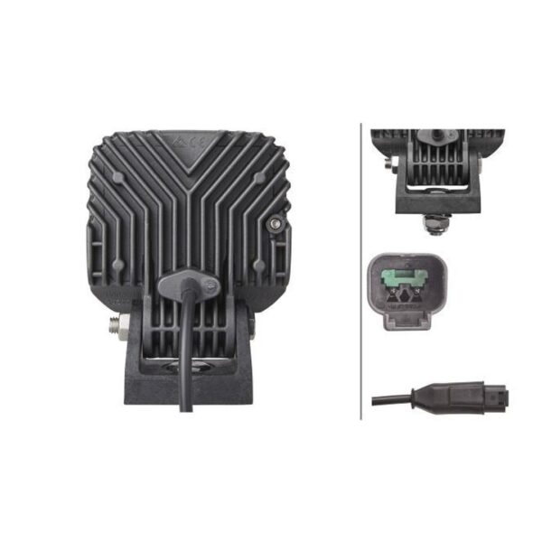 Faro da Lavoro LED 1.200 Lumen 12/24V – Montaggio a staffa – HELLA – foto 2
