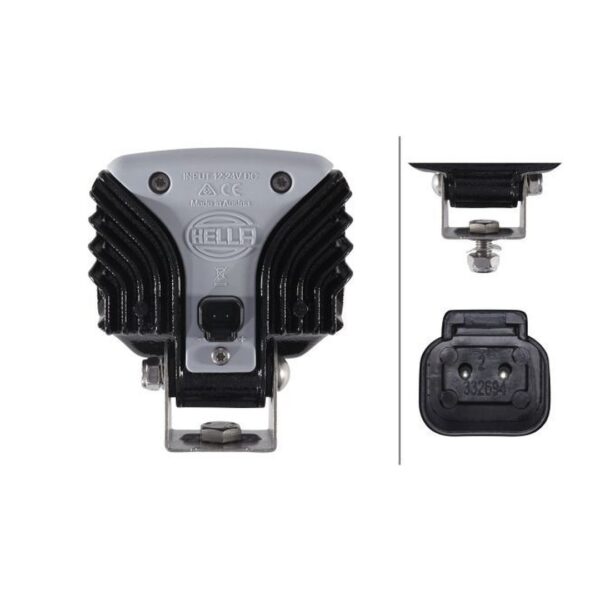 Faro da Lavoro LED 1.300 Lumen 12/24V – Fascio Lungo Raggio, Montaggio a staffa – HELLA – foto 2