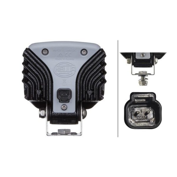 Faro da Lavoro LED 1.300 Lumen 12/24V – Fascio Ampio, Montaggio a staffa – HELLA – foto 2
