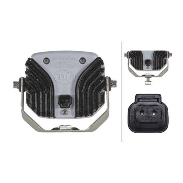 Faro da Lavoro LED 1.300 Lumen 12/24V – Fascio Lungo Raggio, Montaggio a staffa – HELLA – foto 2