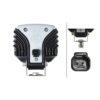 Faro da Lavoro LED 1.300 Lumen 12/24V – Fascio Lungo Raggio, Montaggio a staffa – HELLA – foto 2