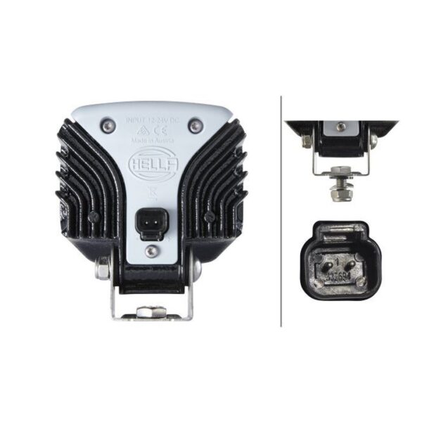 Faro da Lavoro LED 1.300 Lumen 12/24V – Fascio Lungo Raggio, Montaggio a staffa – HELLA – foto 2