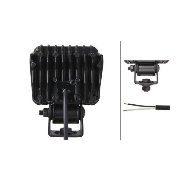 Faro da Lavoro LED 1.350 Lumen 12/24V – Fascio Ampio, Montaggio a staffa – HELLA – foto 2