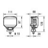 Faro da Lavoro LED 1.850 Lumen 12/24V – Fascio Ampio, Montaggio a staffa – HELLA – foto 3