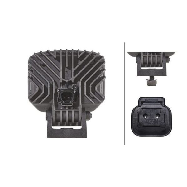 Faro da Lavoro LED 1.850 Lumen 12/24V – Fascio Lungo Raggio, Montaggio a staffa – HELLA – foto 2