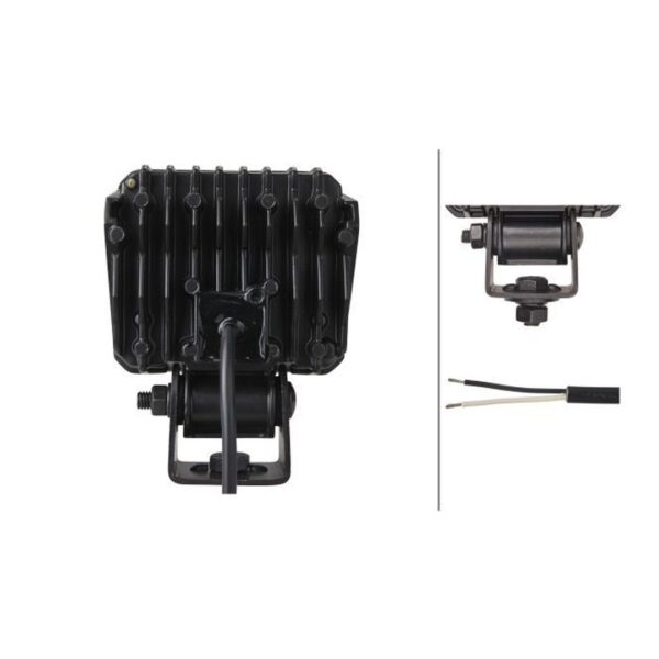 Faro da Lavoro LED 2.000 Lumen 12/24V – Fascio Ampio, Montaggio a staffa – HELLA – foto 2