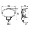 Faro da Lavoro LED 1.700 Lumen 12/24V – Fascio Ampio, Montaggio a staffa – HELLA – foto 3