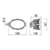 Faro da Lavoro LED 1.700 Lumen 12/24V – Fascio Ampio, Montaggio a bullone – HELLA – foto 3