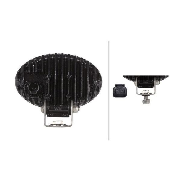Faro da Lavoro LED 4.400 Lumen 12/24V – Fascio Ampio, Montaggio a staffa – HELLA – foto 2