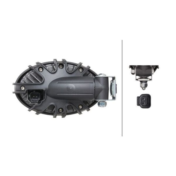 Faro da Lavoro LED 1.850 Lumen 12/24V – Fascio Ampio, Montaggio a bullone – HELLA – foto 2