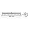 Faro da Lavoro LED 5.500 Lumen 12/24V – Fascio Lungo Raggio, Montaggio a bullone – HELLA Lightbar LBX VALUEFIT