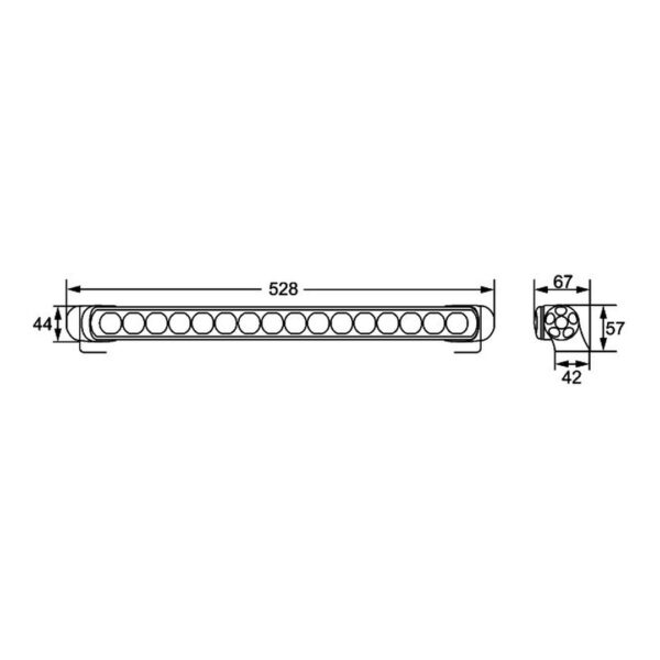 Faro da Lavoro LED 12/24V – Montaggio a staffa – HELLA