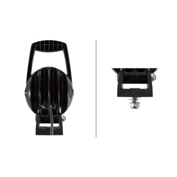 Faro da Lavoro LED 2.500 Lumen 12/24V – Fascio Ampio, Montaggio a bullone – HELLA – foto 2