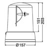 Girofaro Alogeno 24V – Montaggio magnetico – HELLA – foto 3