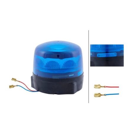 Girofaro LED 12/24V Blu – Montaggio a bullone – HELLA