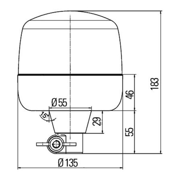 Girofaro LED 12/24V – HELLA – foto 3