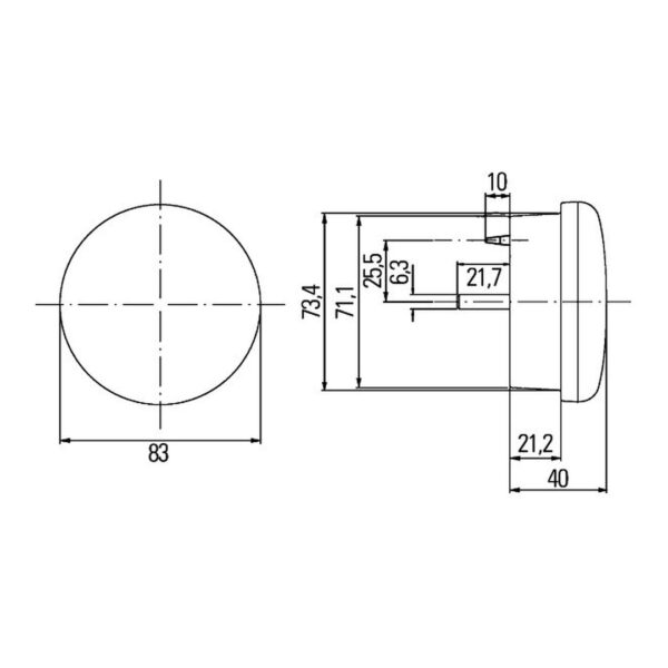 LED-Rundumleuchte 12/24V – HELLA – Bild 3