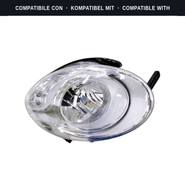 Compatibile con: Faro Anteriore Destro FIAT 500L 2012+ – Superiore C/Motore