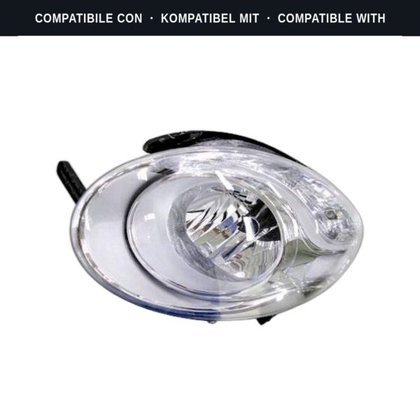 Compatibile con: Faro Anteriore Sinistro FIAT 500L 2012+ – Superiore C/Motore