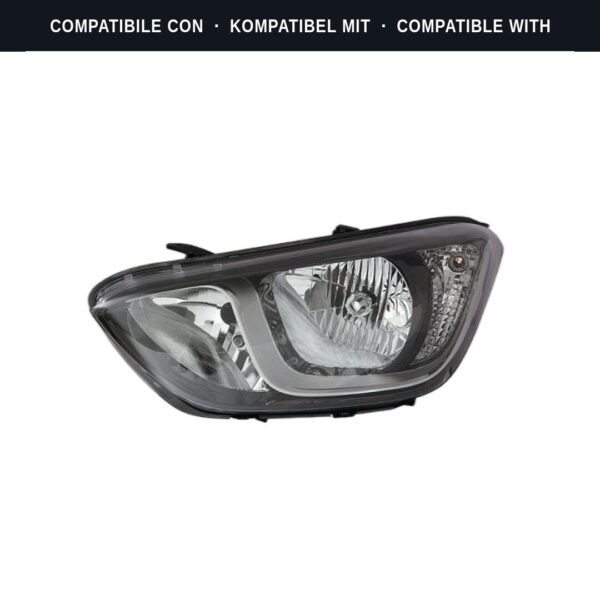 Compatibile con: Faro Anteriore Sinistro Hyundai I-20 2012-2014