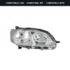 Compatibile con: Faro Anteriore Destro Peugeot 301 2012-2016 – C/Luce Diurna