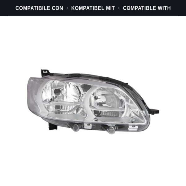 Compatibile con: Faro Anteriore Destro Peugeot 301 2012-2016 – C/Luce Diurna