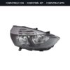 Passend für: Faro Vorne Destro Renault Clio 2012-2014 – Nero