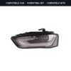 Compatibile con: Faro Anteriore Sinistro Audi A4 2012-2014 – Xenon A Led C/Motore Parabola Nera