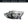 Passend für: Faro Vorne Sinistro Nissan Qashqai 2013-2016