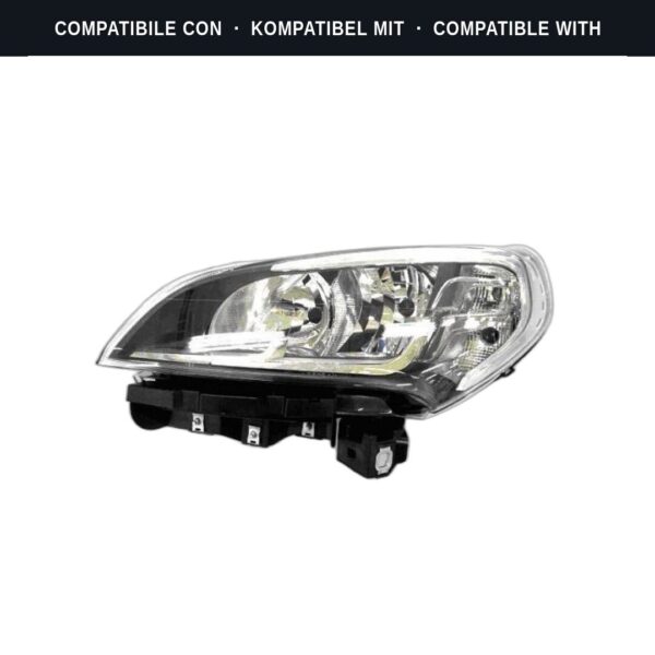 Compatibile con: Faro Anteriore Sinistro FIAT Doblo’ 2015+ – Cromata