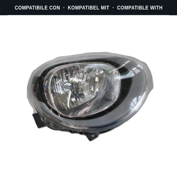 Compatibile con: Faro Anteriore Sinistro FIAT 500 X 2015-2017 – Parabola Nera C/Motore