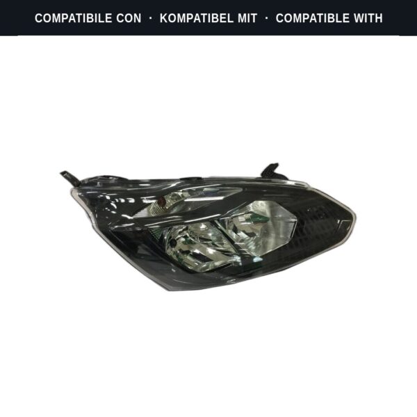 Compatibile con: Faro Anteriore Sinistro Ford Transit Custom – Tourneo Custom 2012-2017 – Parabola Nera