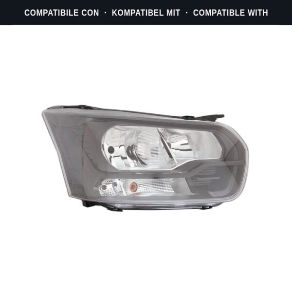 Compatibile con: Faro Anteriore Destro Ford Transit 2014+ – Parabola Nera