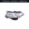 Passend für: Faro Vorne Sinistro Renault Megane 2006-2007 – Xenon Cornice Nera