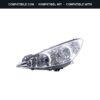 Passend für: Faro Vorne Sinistro Peugeot 308 2007-2010