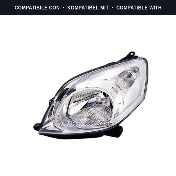 Compatibile con: Faro Anteriore Sinistro FIAT Fiorino – Qubo – Citroen Nemo – Peugeot Bipper 2008+