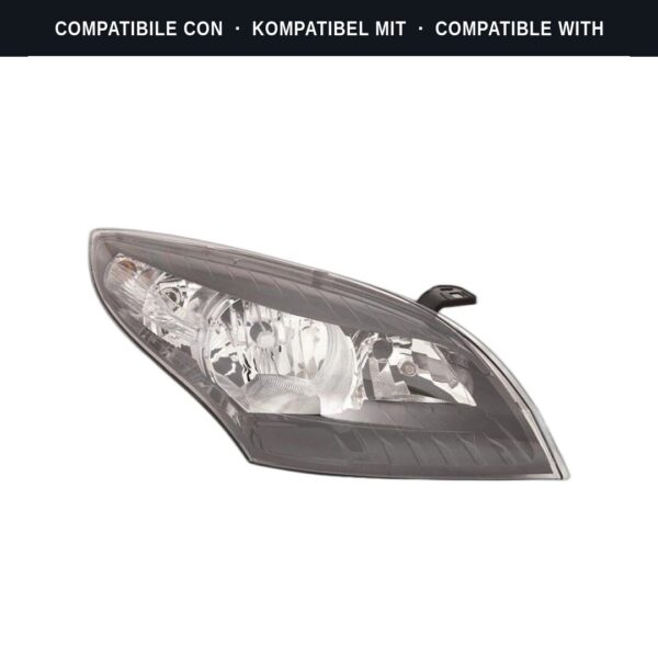 Compatibile con: Faro Anteriore Destro Renault Megane 2008-2011 – Parabola Nera