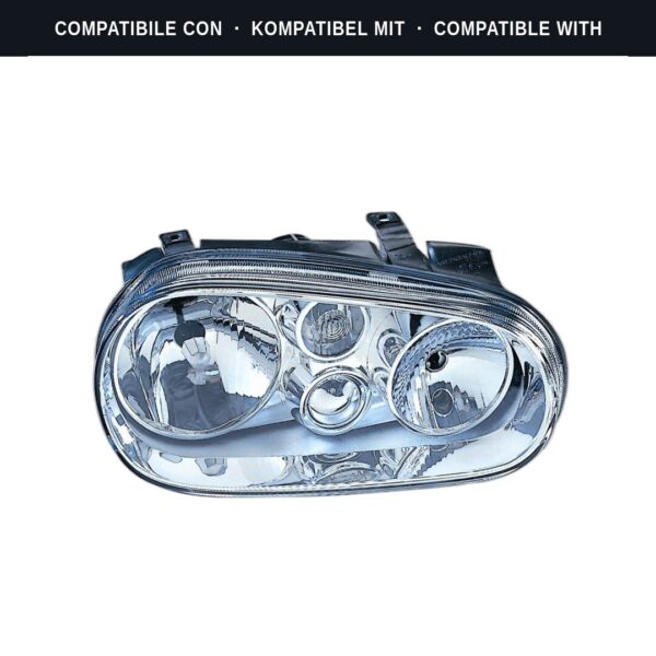 Compatibile con: Faro Anteriore Sinistro Volkswagen Golf Iv 1998+ – SFendinebbia “Depo”