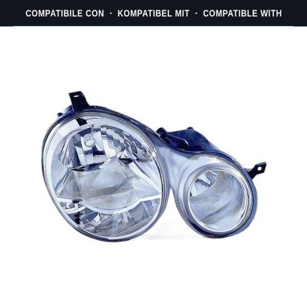Compatibile con: Faro Anteriore Destro Volkswagen Polo 2001-2004 – Predisposizione Per Regolazione Elettrica