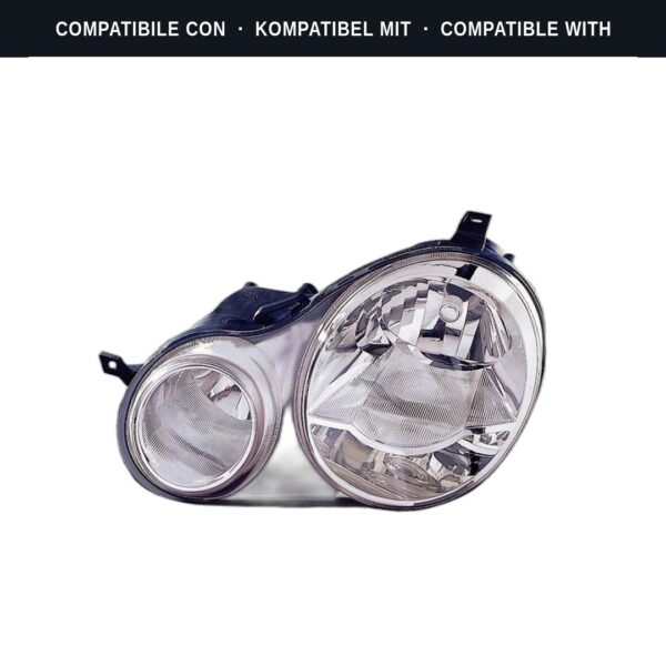 Compatibile con: Faro Anteriore Sinistro Volkswagen Polo 2001-2004 – Con Motore Elettrico