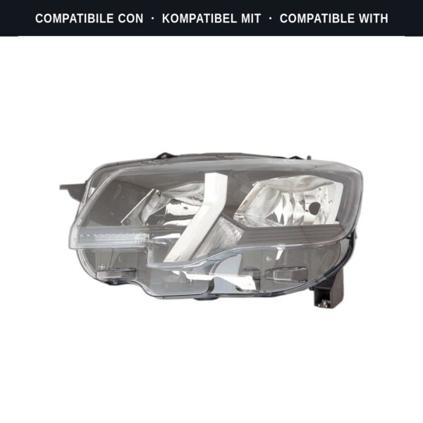 Compatibile con: Faro Anteriore Sinistro Peugeot Partner 2018+