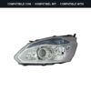 Compatibile con: Faro Anteriore Sinistro Ford Transit Custom – Tourneo Custom 2012-2017 – Parabola Cromata