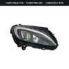 Compatibile con: Faro Anteriore Destro Mercedes Classe C W205 2014-2017 – Full Led C/Motore Elettrico