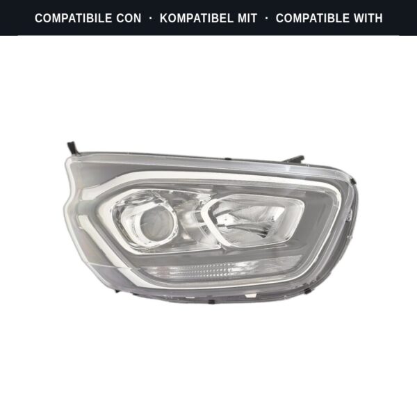 Compatibile con: Faro Anteriore Destro Ford Transit Custom – Tourneo Custom 2018+ – H1-H7 C/Luce Diurna A Led C/Motore