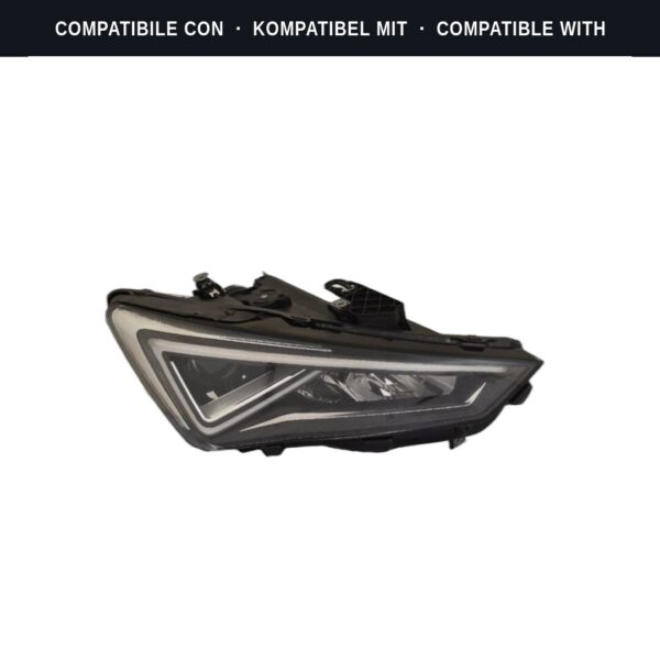 Compatibile con: Faro Anteriore Sinistro Seat Leon 2020+ – Versione 2