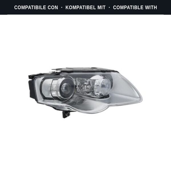 Passend für: Faro Vorne Destro Volkswagen PASSAT B6 2009+ Xenon (Rif. 043626) Originale Valeo