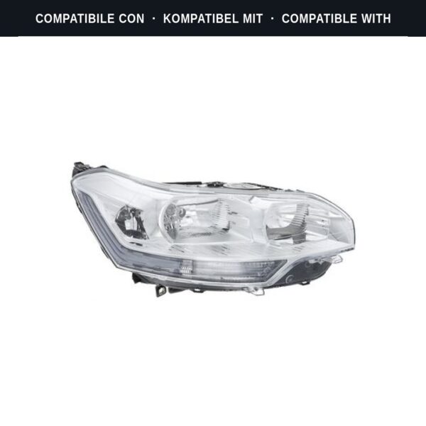 Passend für: Faro Vorne Destro Citroen C5 2009+ Alogeno (Rif. 043692) Originale Valeo